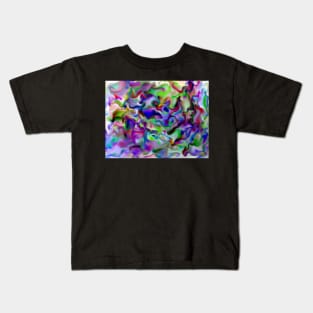 Acid Rainbow Swirls Kids T-Shirt